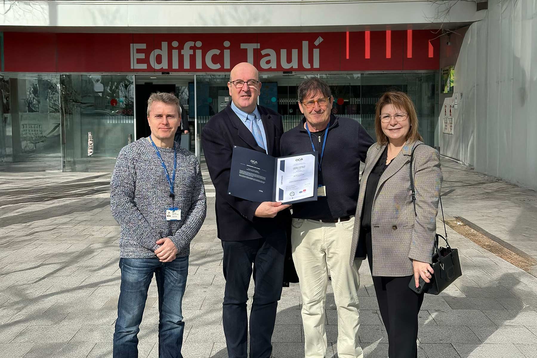 OCA Global certifica el compromiso ambiental del Consorci Corporació Sanitària Parc Taulí